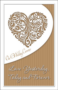Wedding Program Cover Template 6B - Graphic 5